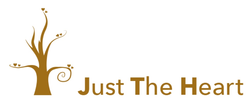 Horizontal logo of Just The Heart, LLC